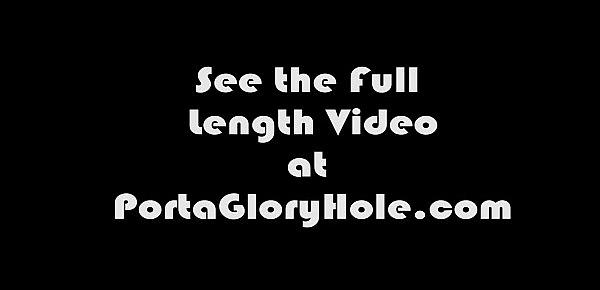  Porta GloryHole Chubby teen with lots of cocks in her mouth